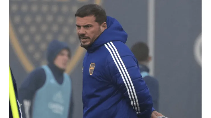 Mariano Herrón, el DT interino de Boca.