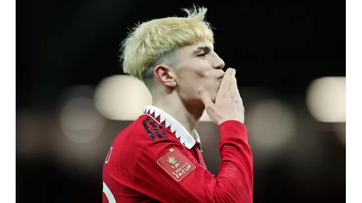 Garnacho, el joven maravilla de Manchester United.