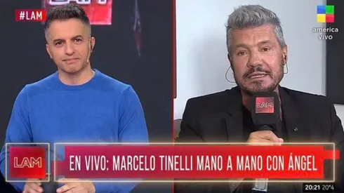 Ángel de Brito y Marcelo Tinelli, mano a mano en LAM.