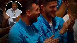 Un momento divertido en medio del homenaje.