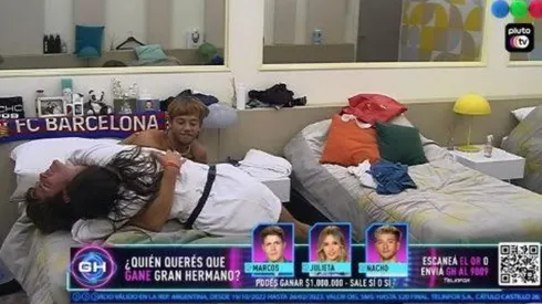 Nacho, Julieta y Marcos, en sus últimas horas en la casa.