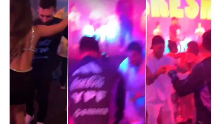 VIDEO VIRAL | ¡Y al final bailó! Messi, Anto Roccuzzo, De Paul y Tini al ritmo de la T y la M en una fiesta