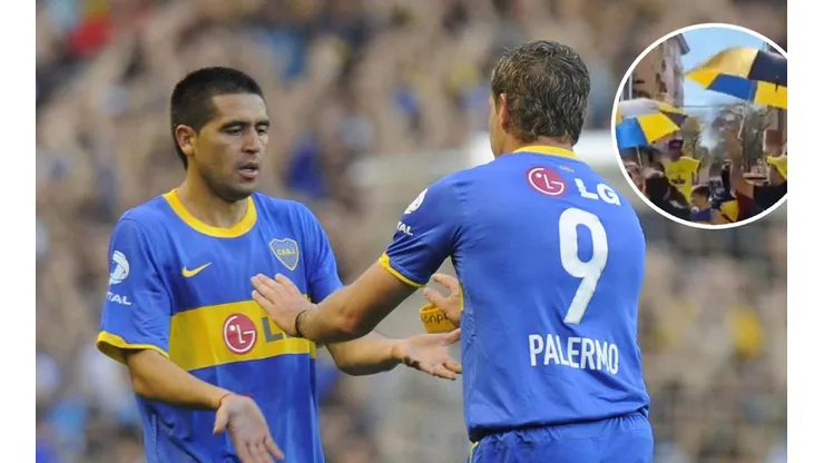VIDEO | Fiesta Xeneize en Villarreal por el reencuentro entre Riquelme y Palermo