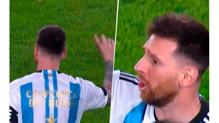 "Se enojó": el momento en el que pusieron nervioso a Messi en los festejos