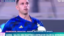 VIDEO | El gesto de Dibu Martínez que enloqueció a los hinchas argentinos en el Monumental