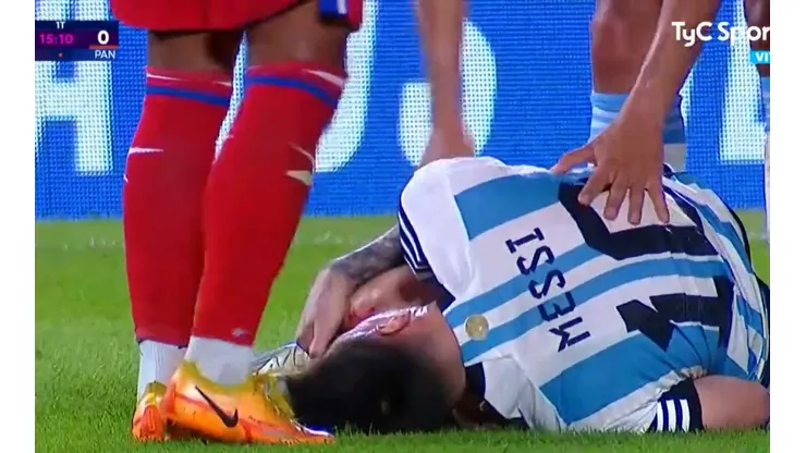 Lionel Messi, envuelto en un gran dolor.