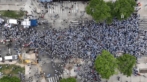 El palito de River a Boca en medio de los festejos de Argentina campeón del mundo