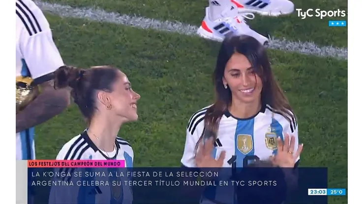 VIDEO | ¿Qué se dijeron? El diálogo entre Tini y Antonela en medio de los festejos de la Selección