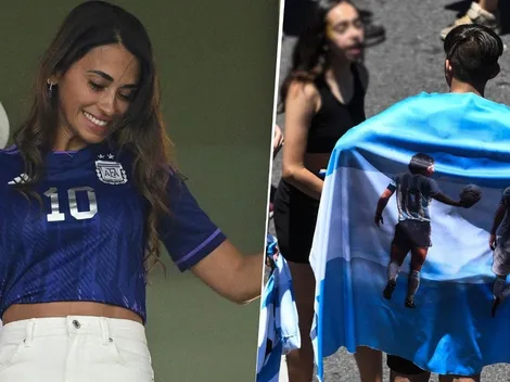 Hinchas de la Selección se encontraron a Antonela Roccuzzo en un baño ¡y tienen pruebas!