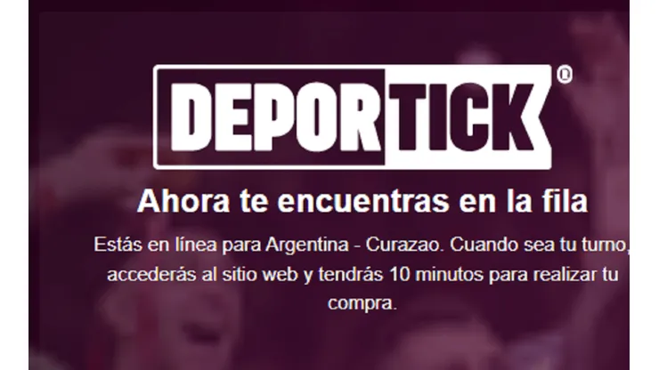Deportick vende las entradas.