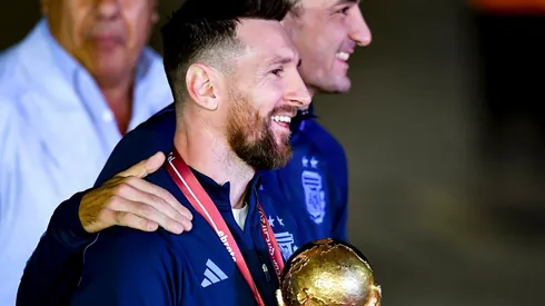 Messi y Scaloni