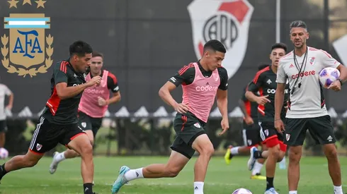 ¡Los extrañó! River recibió en su entrenamiento la visita de un campeón mundial