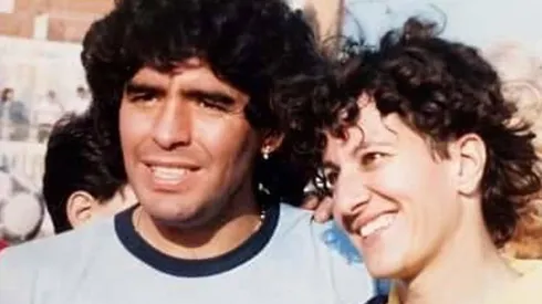 Diego Maradona y Conchita Amancio-.