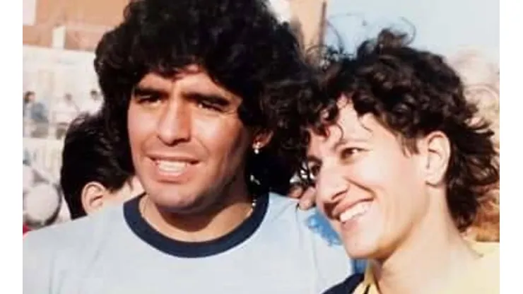 Diego Maradona y Conchita Amancio-.