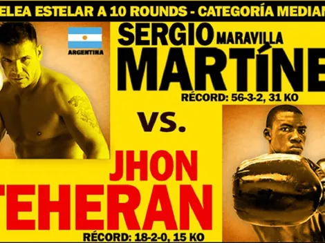 ¿Quién es John Teherán, el boxeador que pelea con Maravilla Martínez en el Luna Park 2023?