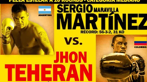 Maravilla Martínez enfrentará a John Teherán.