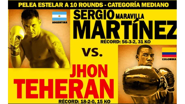 Maravilla Martínez enfrentará a John Teherán.