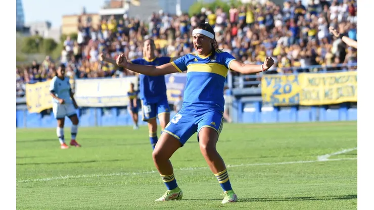 Estefanía Palomar, autora del gol de Boca