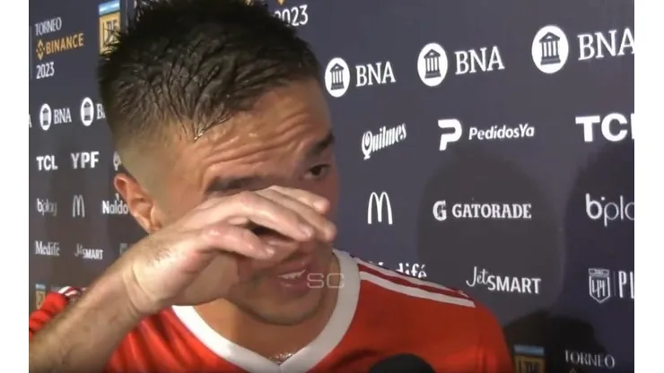 VIDEO | Palavecino rompió en llanto tras su gol: "Es muy difícil"