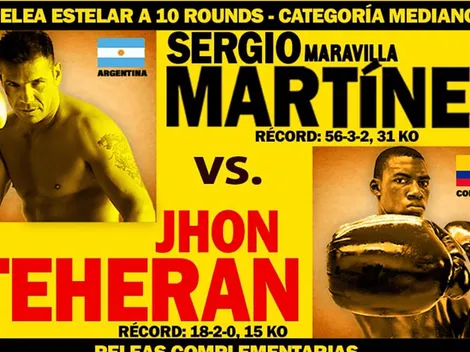 Maravilla Martínez vs. John Teherán en Luna Park: cuándo es y por qué no hay entradas