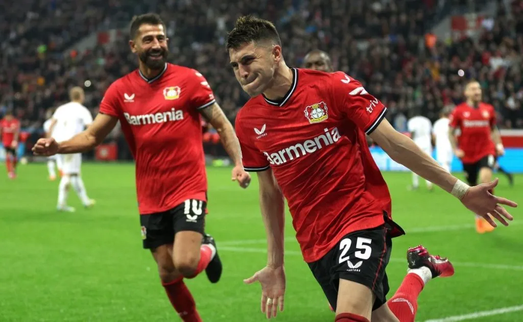 Exequiel Palacios en Alemania.