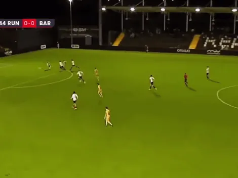 Llegó el primer gol de Pocho Román en el Barcelona B