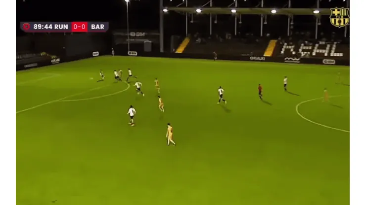 Llegó el primer gol de Pocho Román en el Barcelona B