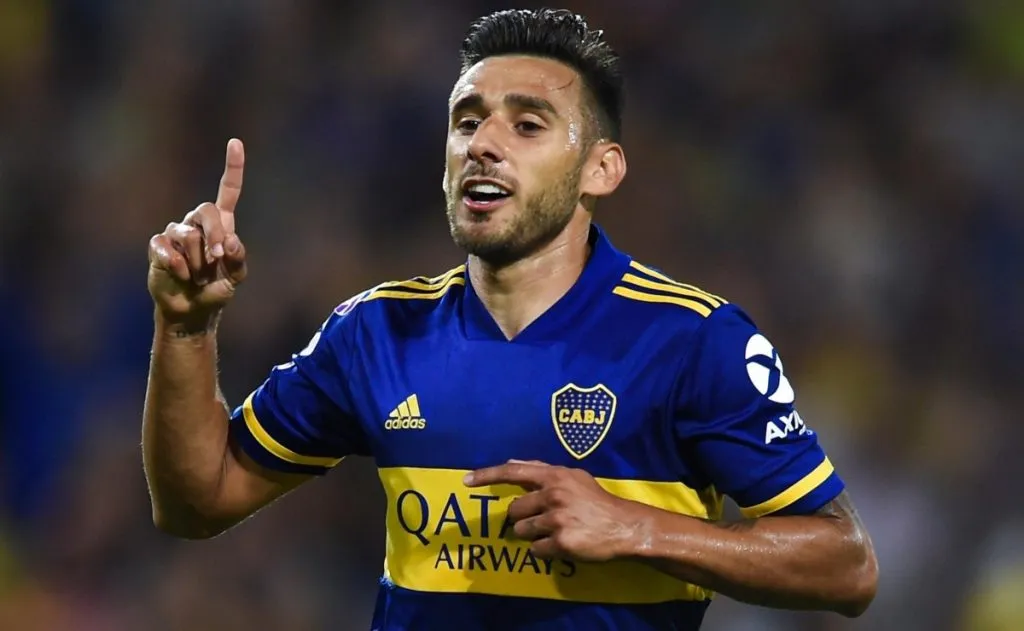 Eduardo Salvio durante su paso por Boca. (Getty Images)