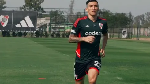 Matías Kranevitter entrenando en el River Camp.