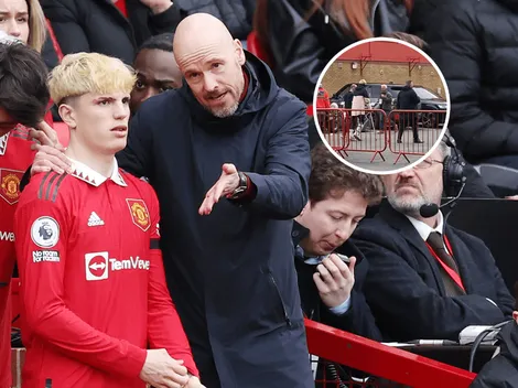 Preocupación total: así se fue Garnacho de Old Trafford tras la lesión