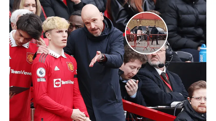 Preocupación total: así se fue Garnacho de Old Trafford tras la lesión