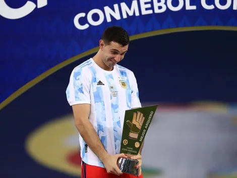 Dibu Martínez reveló cómo rompió el trofeo de mejor arquero de la Copa América 2021