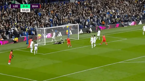 VIDEO | También de cabeza: el gol de Alexis Mac Allister para el Brighton ante el Leeds