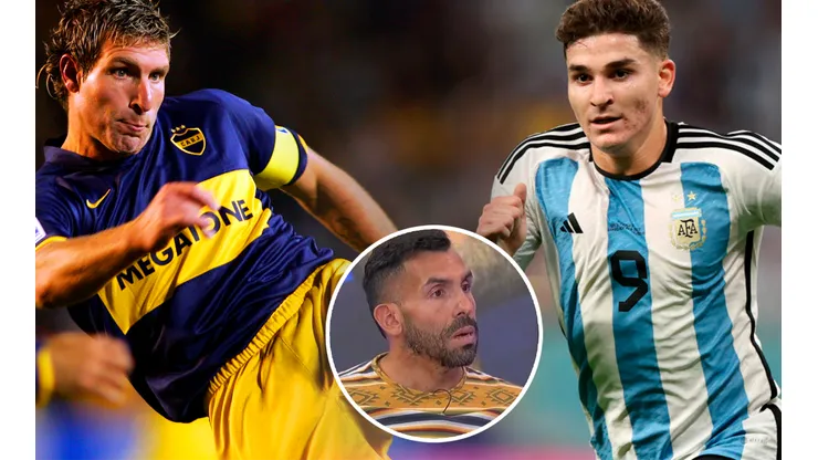 "Nos pasaba con Palermo": la curiosa comparación de Tevez entre Julián Álvarez y el ídolo de Boca