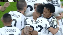 El festejo tras el gol de Di María.