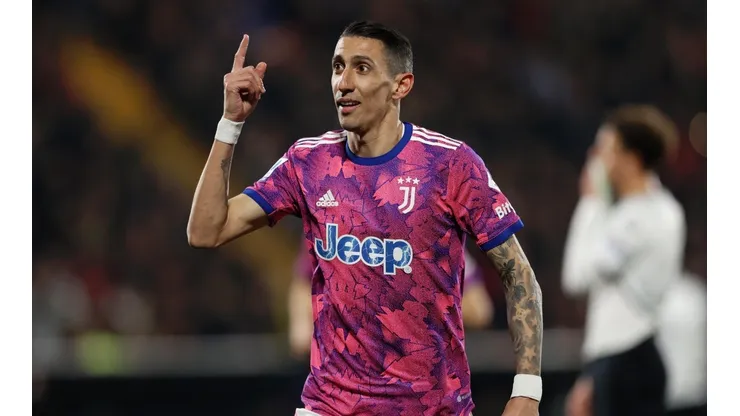 Di María con la camiseta de Juventus.