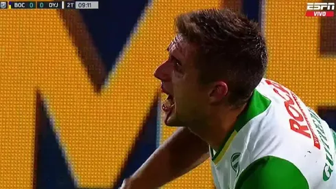 Así quedó Kevin Gutiérrez tras el codazo.