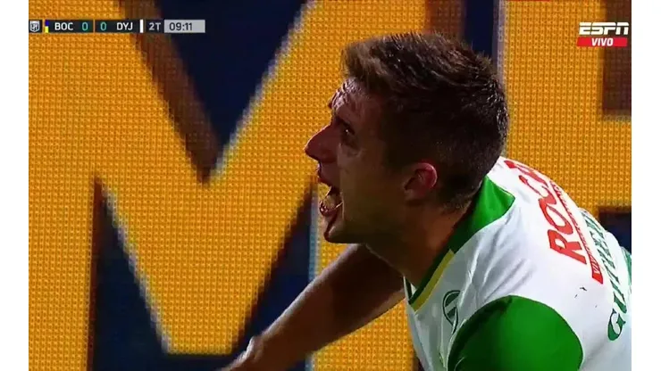 Así quedó Kevin Gutiérrez tras el codazo.