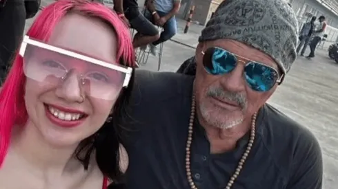 Alfa junto a Delfina Wagner.