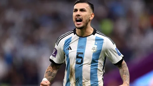 Leandro Paredes en el Mundial de Qatar 2022.