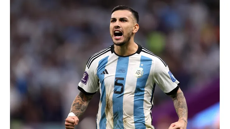 Leandro Paredes en el Mundial de Qatar 2022.