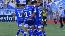 El festejo de los jugadores de Godoy Cruz.