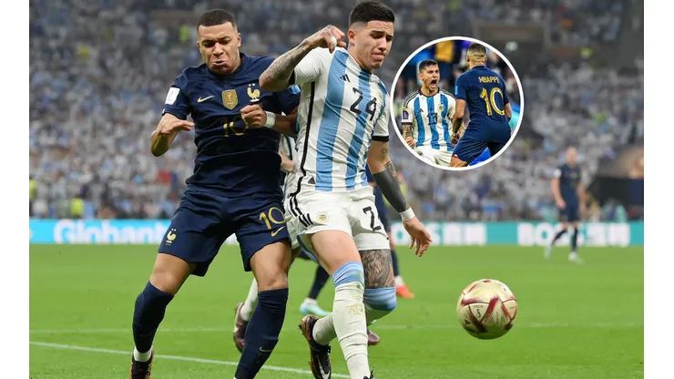 Enzo Fernández confesó lo que pasó con Mbappé en la final que generó el enojo del Cuti Romero