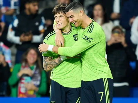 No para: Garnacho, a punto de superar un récord de su ídolo Cristiano Ronaldo