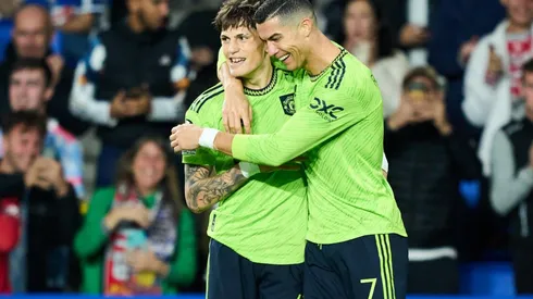 No para: Garnacho, a punto de superar un récord de su ídolo Cristiano Ronaldo