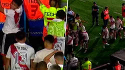 VIDEO | Repudiable: la agresión de un hincha de Lanús a Enzo Díaz en el caldeado final del partido