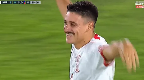 La celebración de Matías Cóccaro.