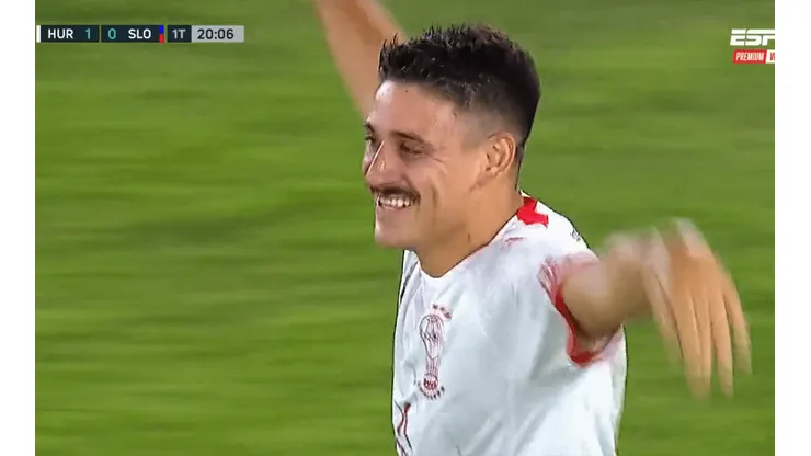 La celebración de Matías Cóccaro.