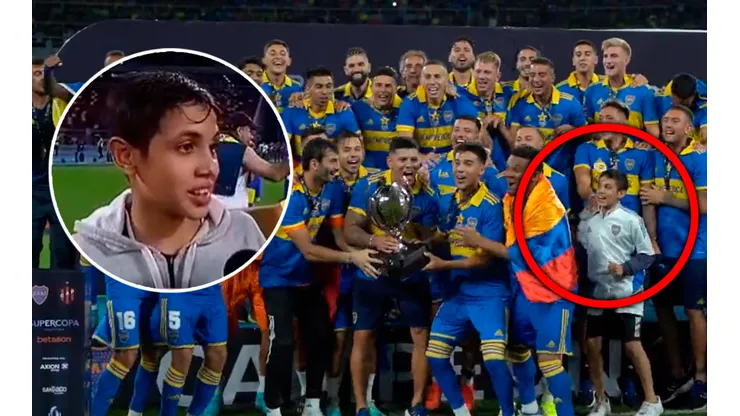 VIRAL | Un nene se coló en los festejos de Boca y tuvo un exabrupto al aire: "Gallina p..."