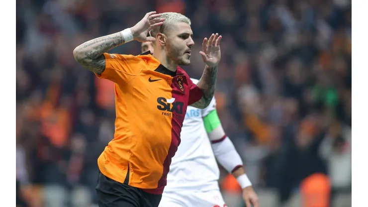 Icardi festejando un gol en Galatasaray.